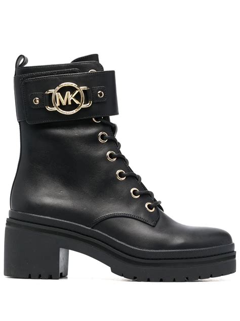 michael kors rory mid bootie|Rory Leather Combat Boot .